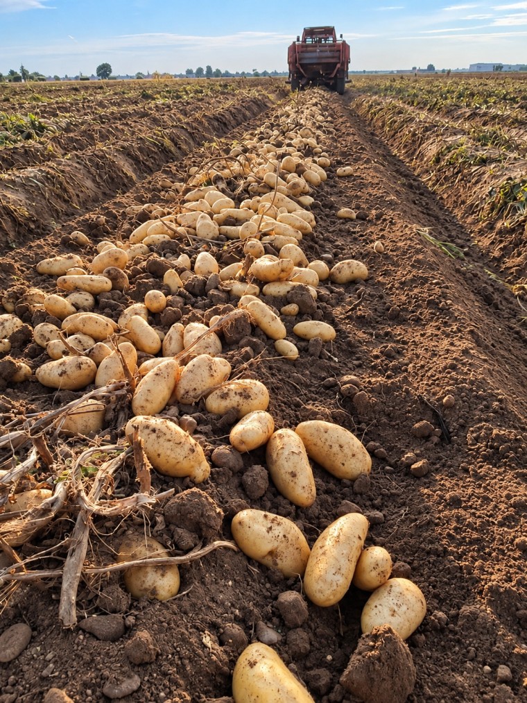 Fresh potatoes and Free Foods agricultural production
